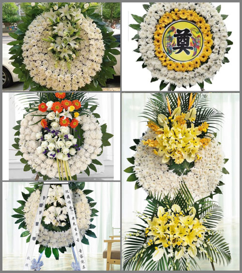 山东青岛即墨市龙泉街道小埠村花圈速递